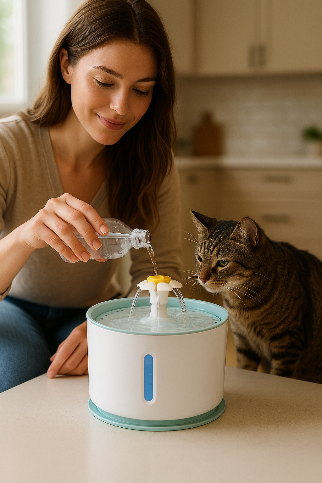 🐾 Bebedero Automático 2.4L – Hidratación Inteligente para Perros y Gatos
