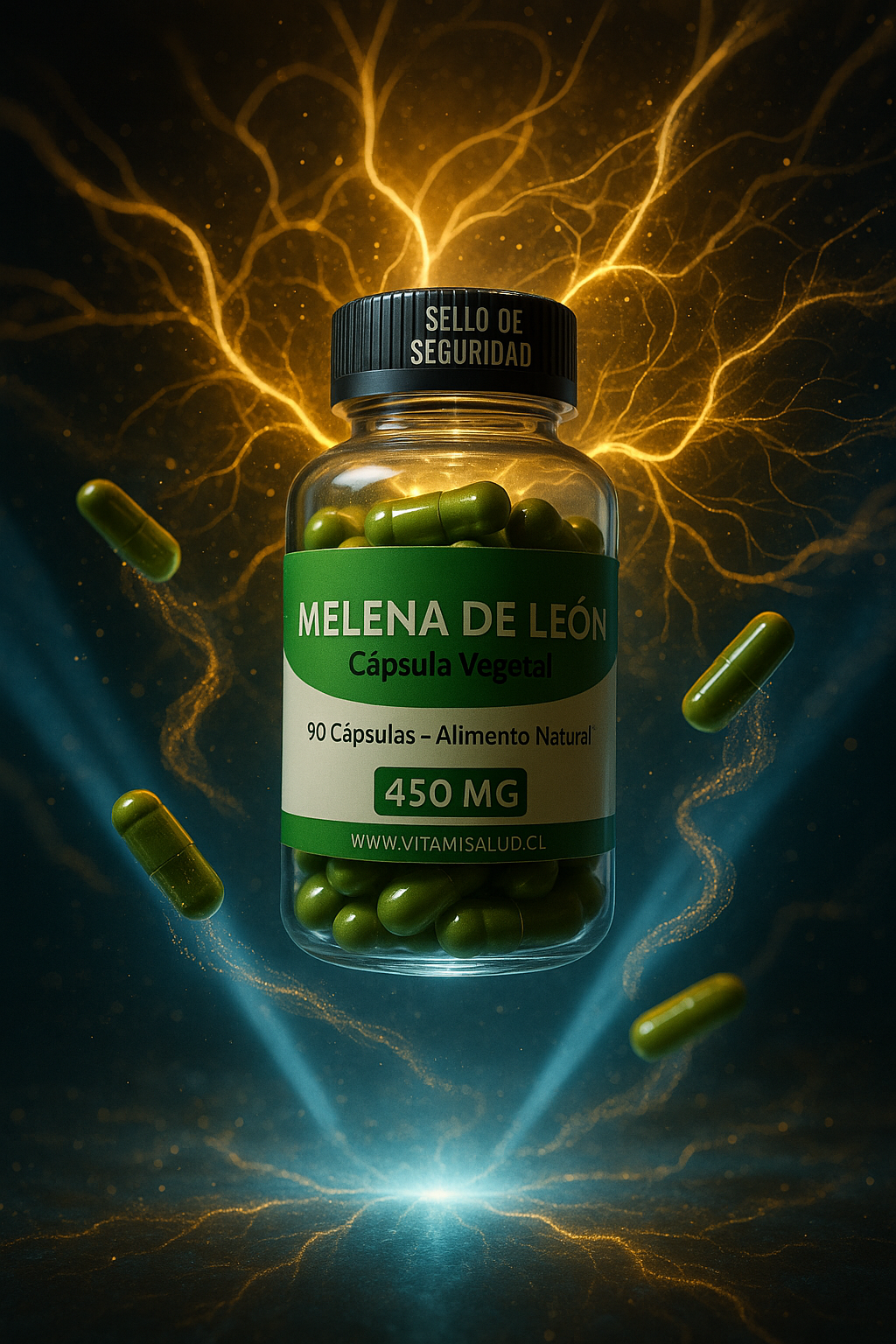🧠 Melena de León (Hericium erinaceus) – Suplemento Natural de Alto Rendimiento Cognitivo