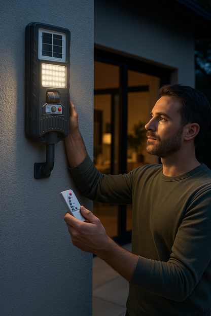 🌞 Foco Solar LED con Sensor para Exterior - SunGuard™ 300W