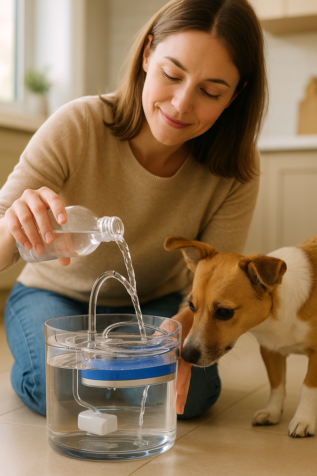 💧 Bebedero Transparente PetFlow™ – Hidratación Inteligente para tu Mascota