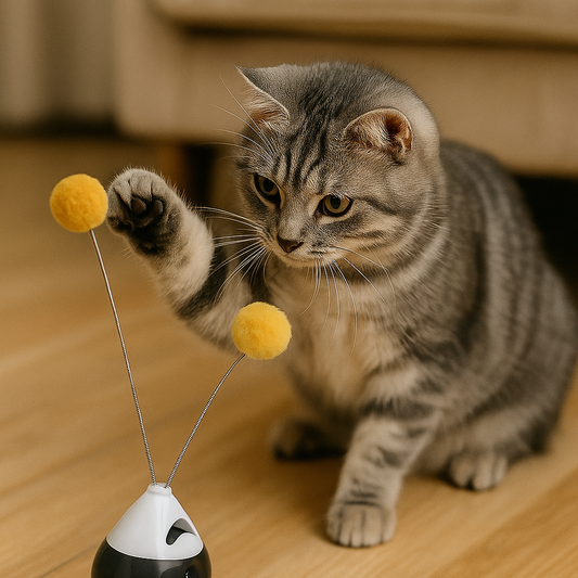 ⚙️ Balance Swing Car – Juguete Interactivo con Movimiento y Sonido para Gatos