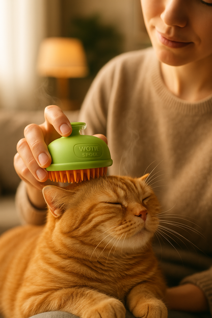 🐾 Cepillo a Vapor para Mascotas – Limpieza + Masaje Calmante