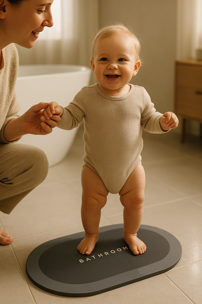 🛁 Alfombra Antideslizante Estilo Ovalado – Seguridad y Diversión en Cada Baño